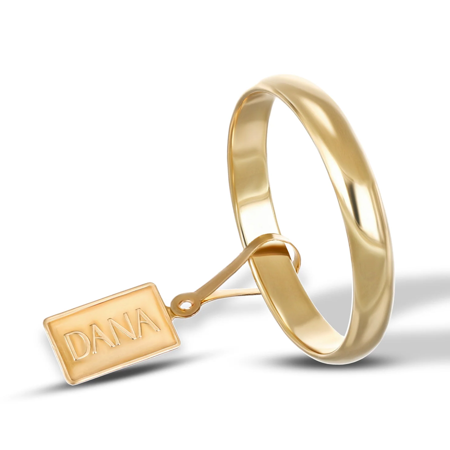 Fede Classica Bombata 3.40 mm in oro giallo 9 kt