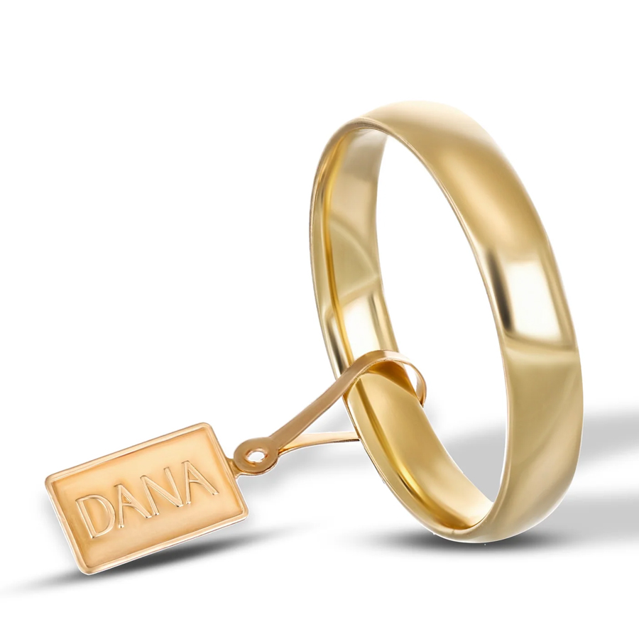 Fede Comoda 4 mm in oro giallo 9 kt