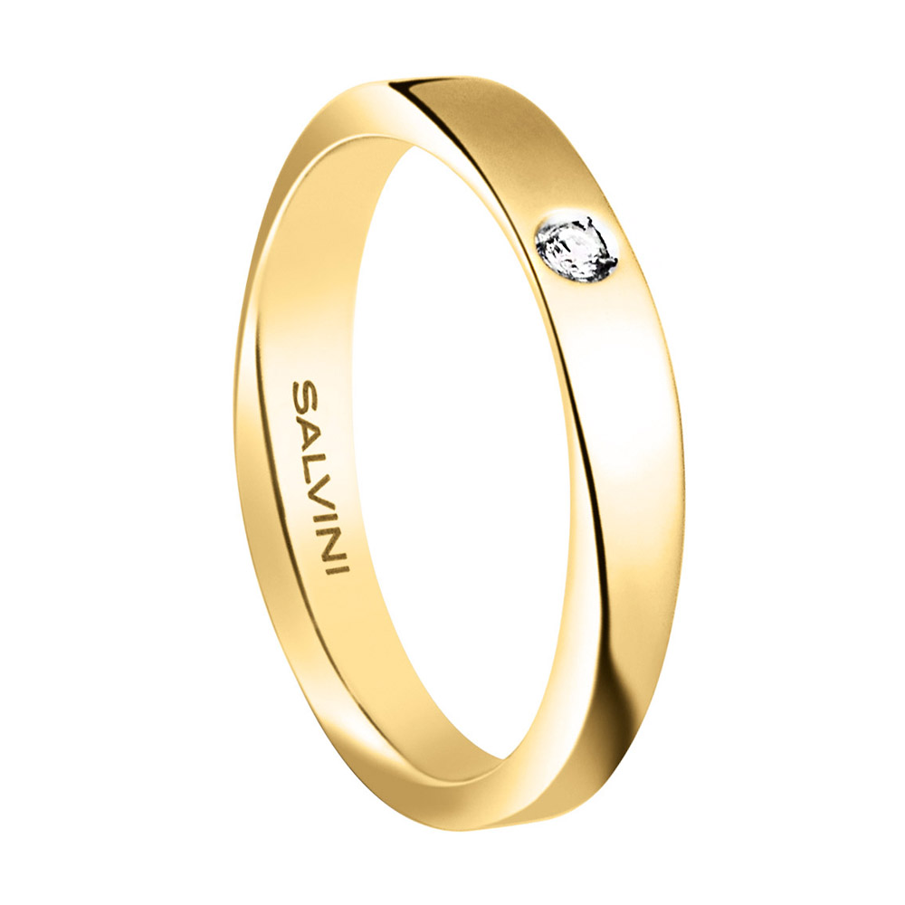 Fede nuziale Salvini Infinity Diamond in oro giallo e diamante 