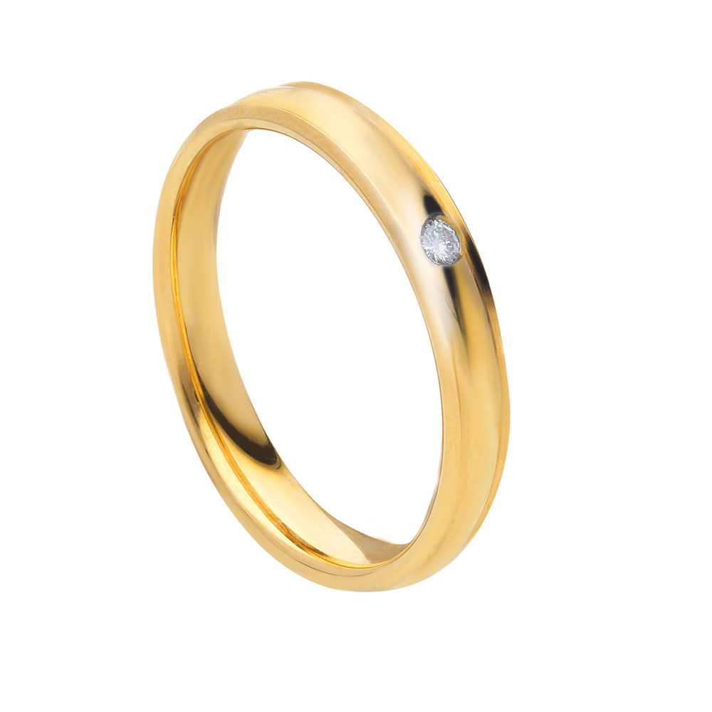 Fede Unoaerre Brillanti Promesse Orion SLIM con diamante in oro giallo
