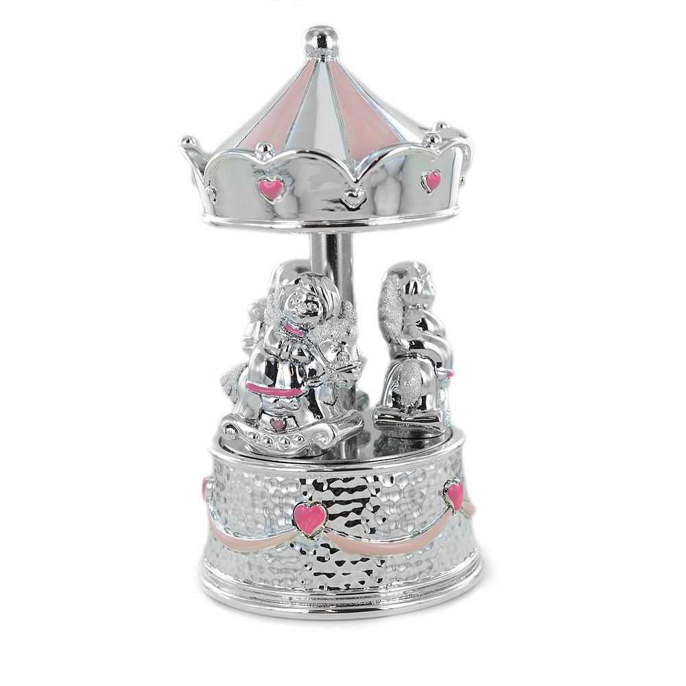Royal Selangor 016304R - Giostra Musicale In Peltro, Finitura Argento, Dettagli Fatti A Mano