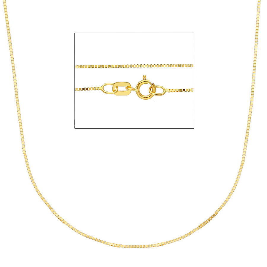 Girocollo catena Veneziana da Donna in oro giallo 40 cm media