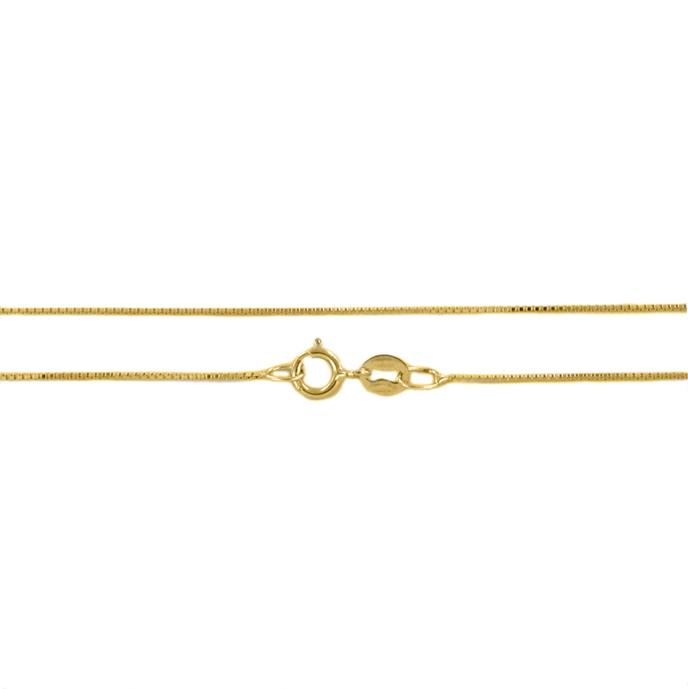 Girocollo catena Veneziana sottile da Donna in oro giallo 40 cm