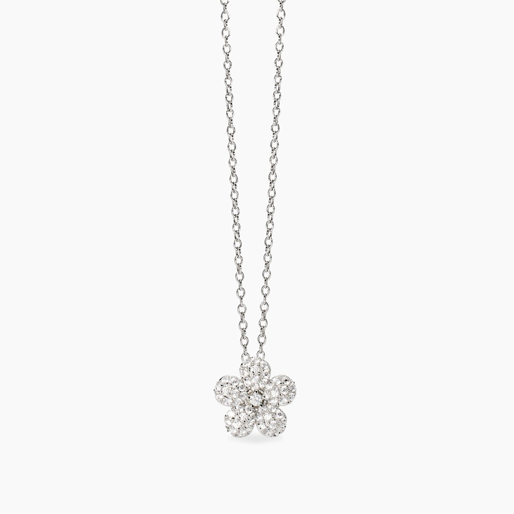 Girocollo Mabina con fiore in zirconi bianchi Maledetta Primavera 553798