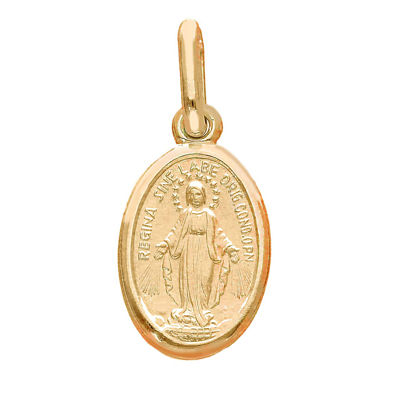 Religious Medal with sacred image - 18 kt rose gold -