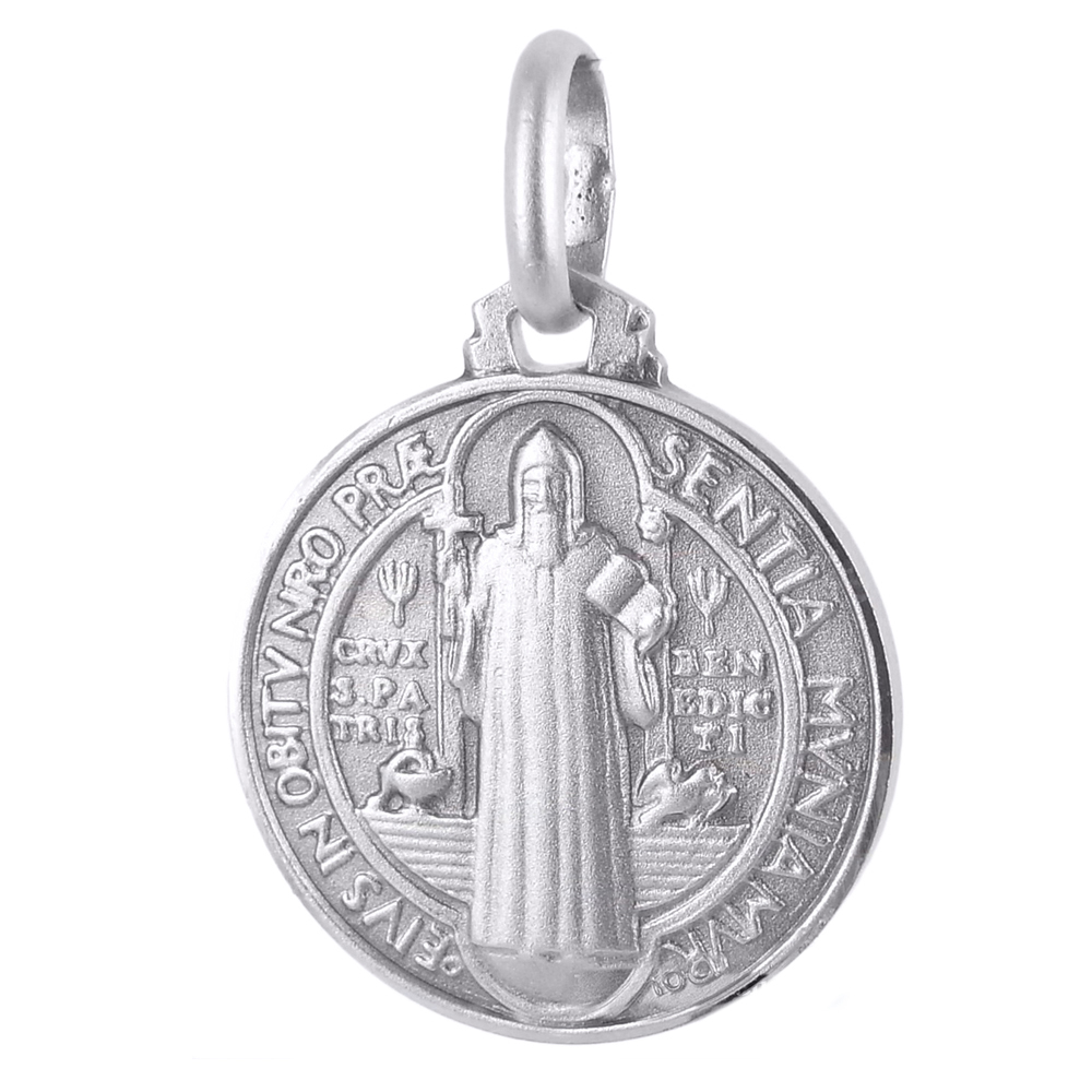 Medaglia San Benedetto in argento 16 mm