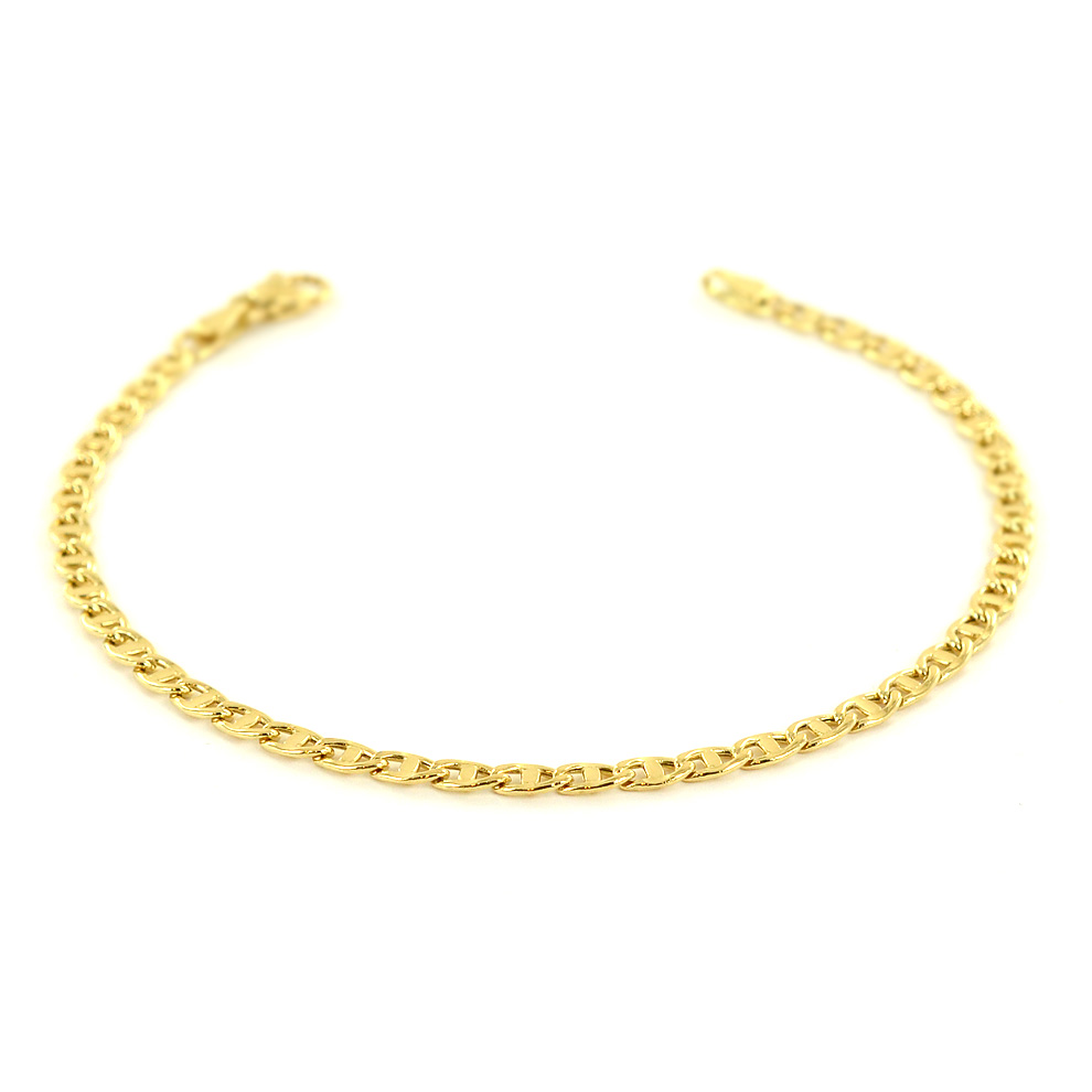 Bracciale da uomo 21 cm in oro giallo oreficeria aretina