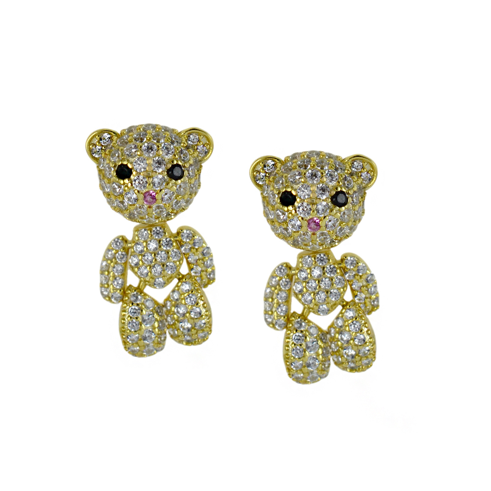 Orecchini a pendente in argento Poupette della collezione Tortona Cuori Milano 