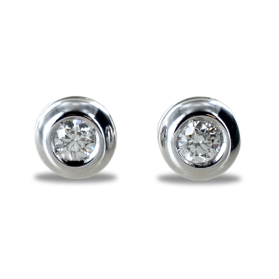 Solitaire stud earrings by Mirco Visconti