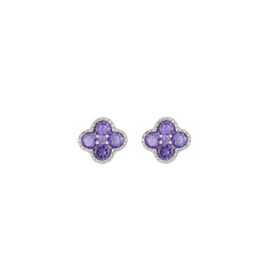 Orecchini Floraflex Lilla Cuori Milano collezione Maggiolina