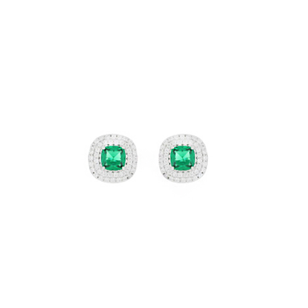 Orecchini Hope collezione Palazzo Reale Cuori Milano zircone Verde