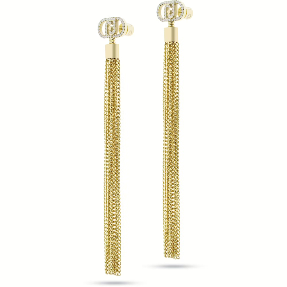 Orecchini in Acciaio giallo a pendente da donna Essential Woman Liu Jo LJ2648