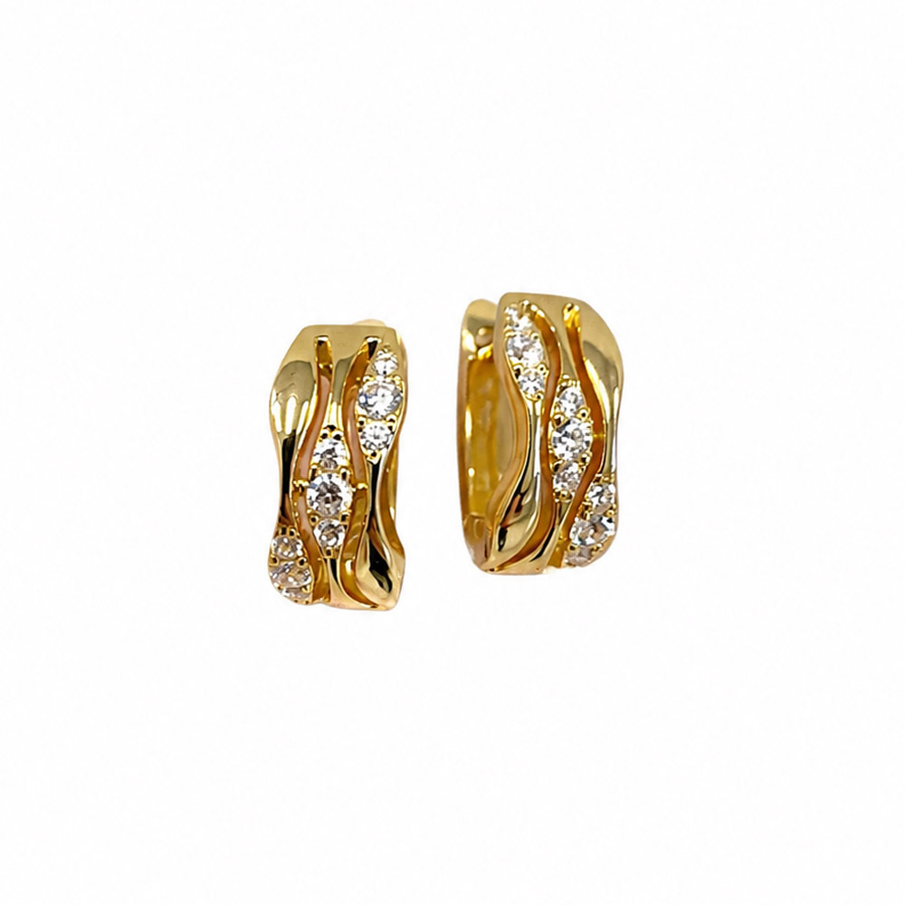 Orecchini in Argento giallo costellazione della collezione Venice