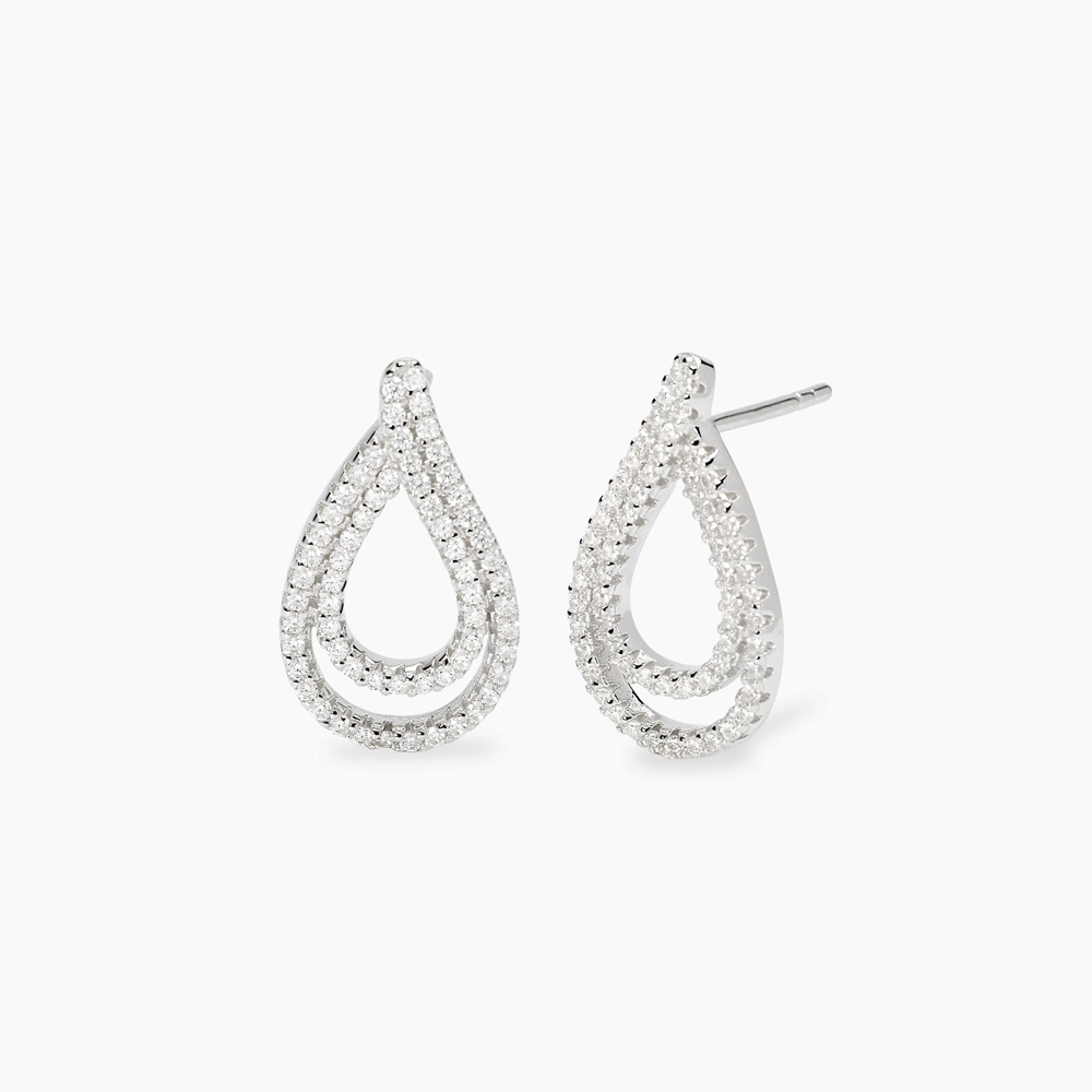 Orecchini Mabina a goccia con zirconi bianchi GOCCIA DOPO GOCCIA 563966