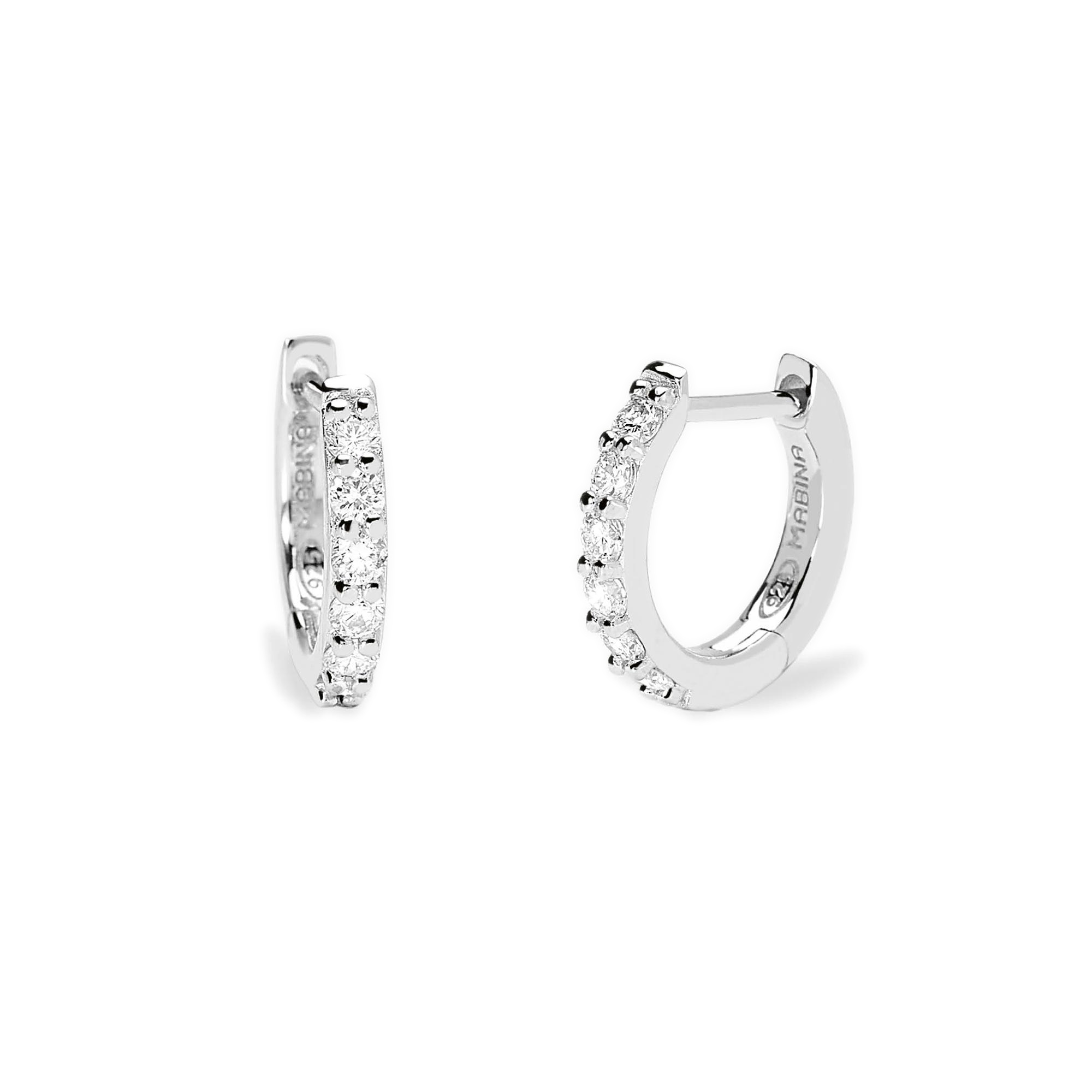 Orecchini Mabina MY DIAMOND a cerchio con diamanti lab-grown 0,025 carati 563993