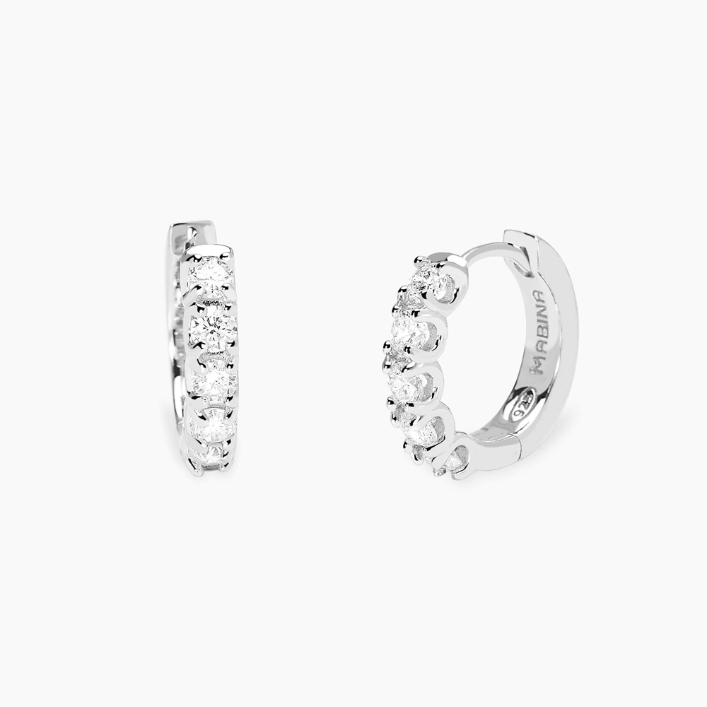 Orecchini Mabina MY DIAMOND a cerchio con diamanti lab-grown 0,07 carati 563988