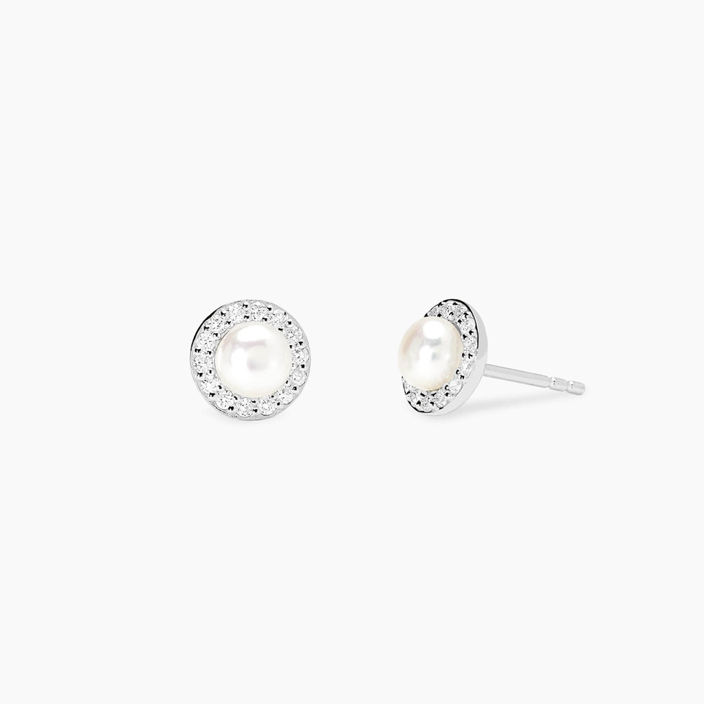 Orecchini Mabina MY DIAMOND con perla coltivata e diamanti lab-grown 0,011 carati 563992