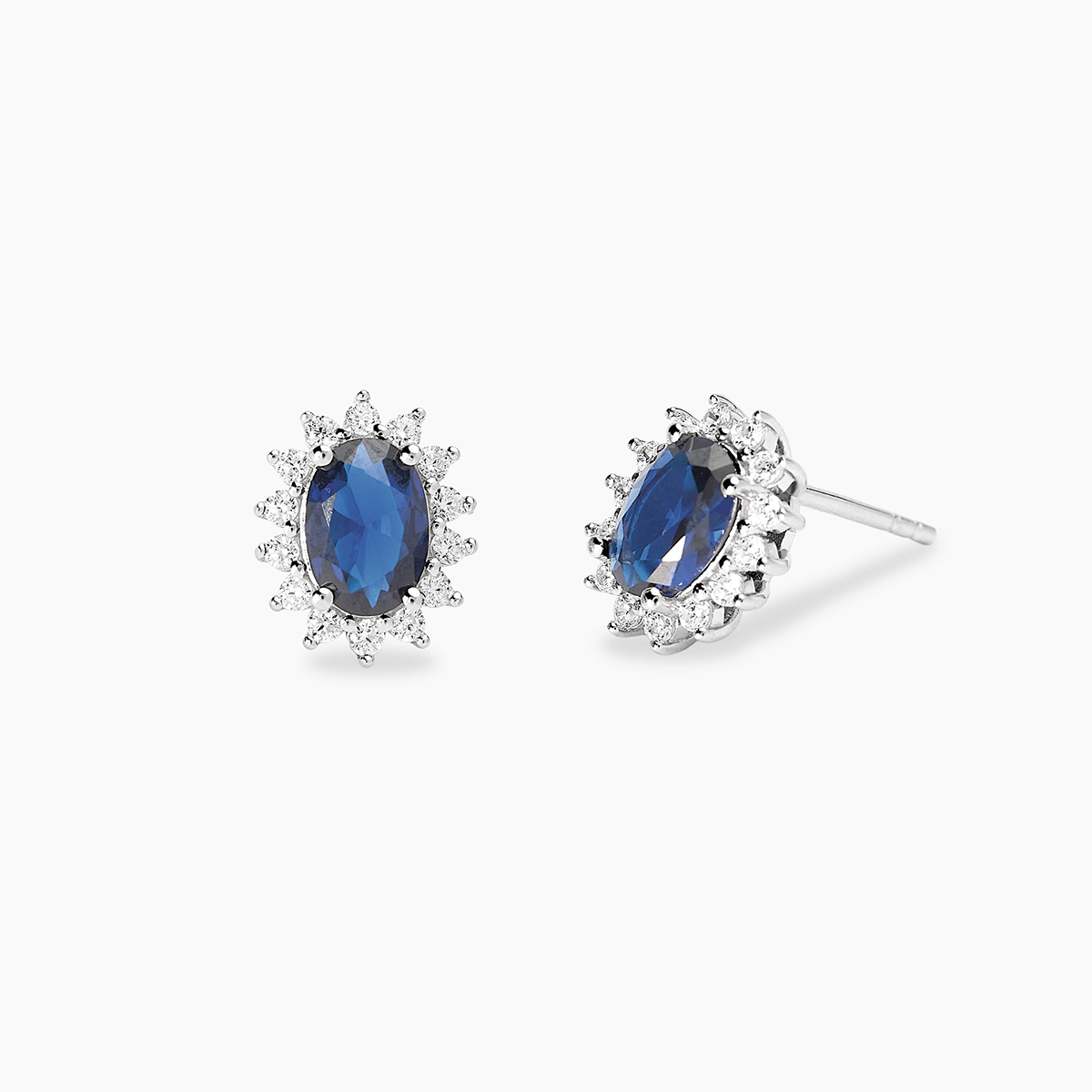 Orecchini Mabina MY DIAMOND Zaffiri e diamanti lab-grown 564010