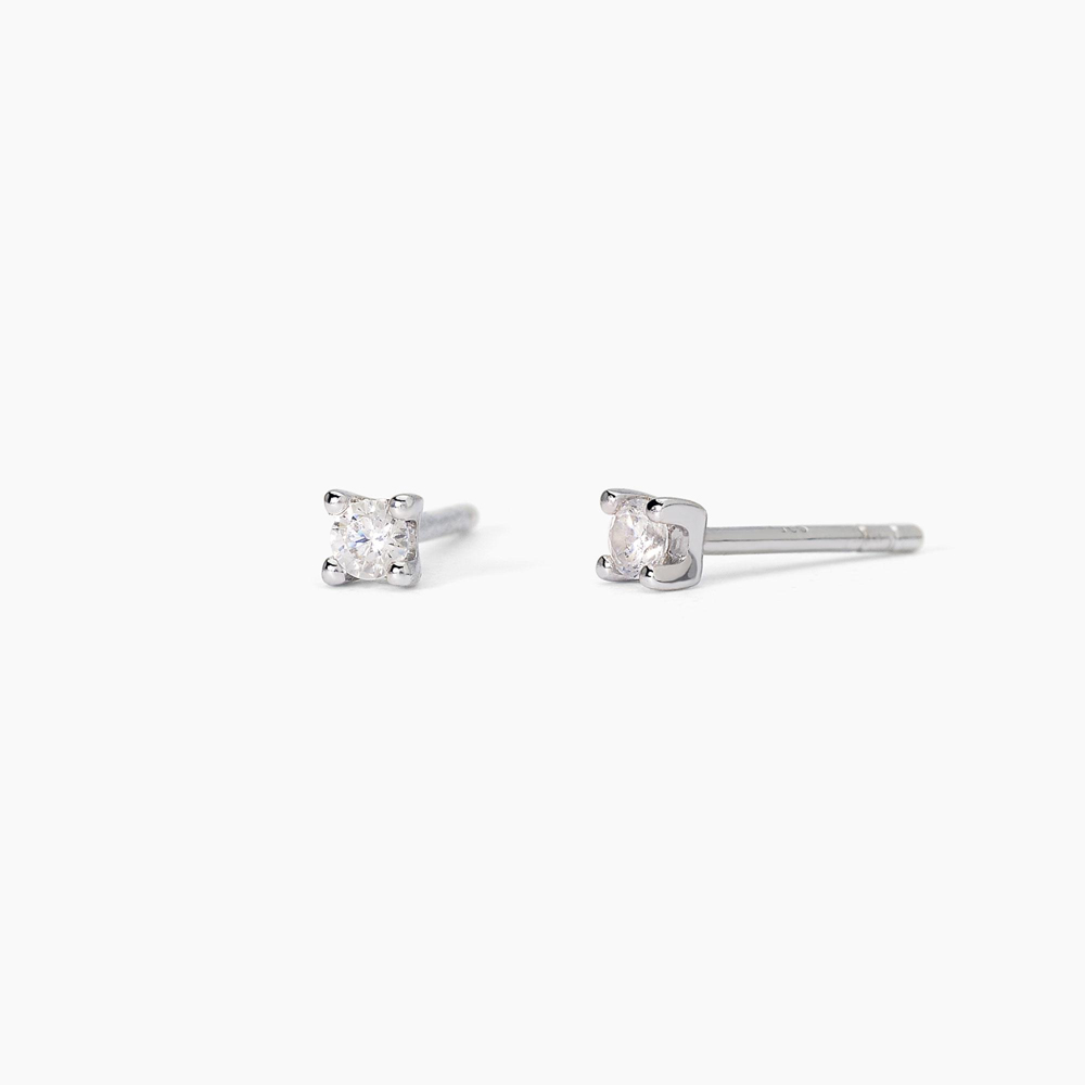 Orecchini Mabina punto luce in argento e zircone 2.50 mm SHINY 563712
