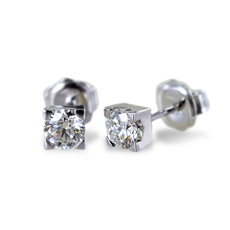 MomentWish Orecchini Moissanite Argento 925 – 1 Carato, Punto Luce, Anallergici, Con Certificato GRA, Regalo
