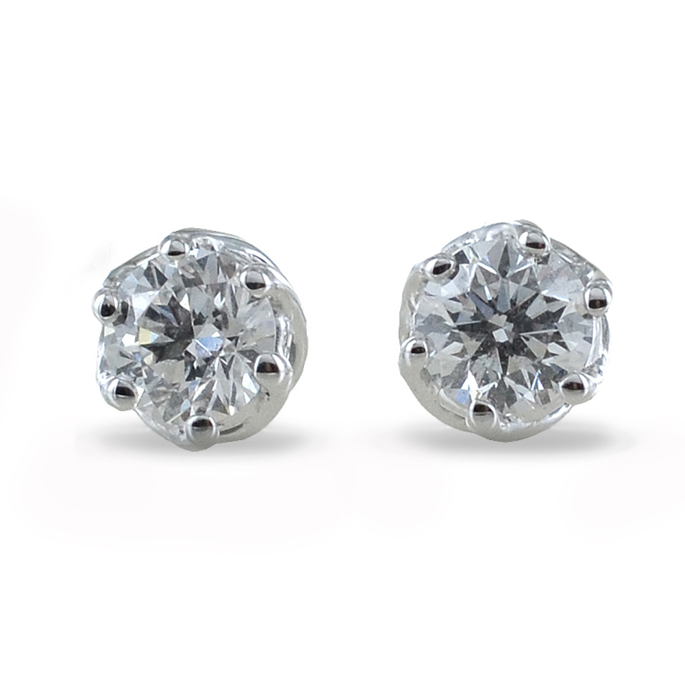 orecchini punto luce Medio con diamanti 0.54 ct Salvini gioielli collezione Lavinia