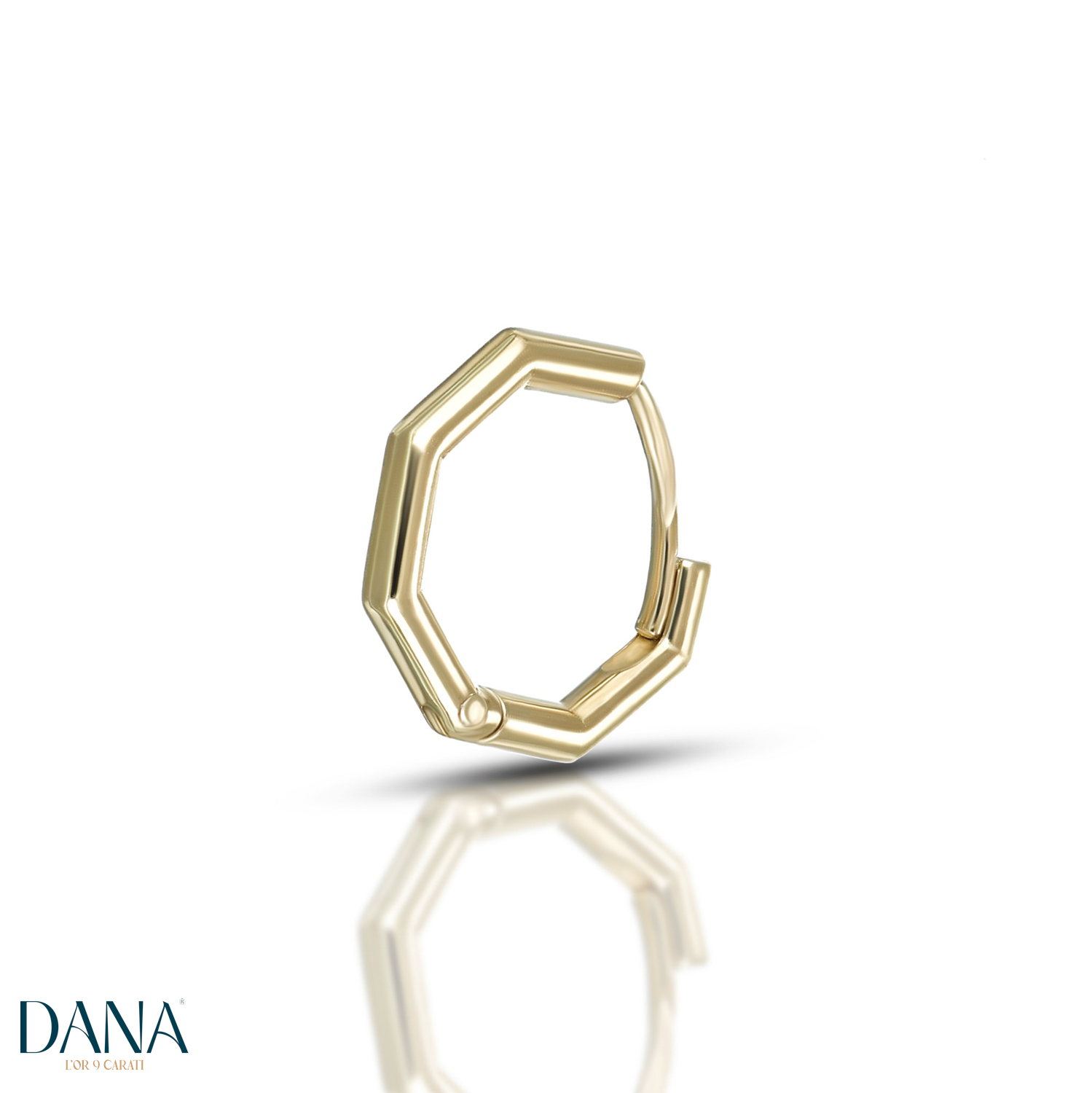 Orecchino singolo da uomo in oro 9 kt