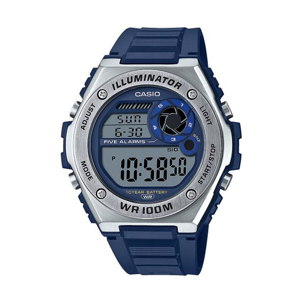 Orologio Casio Collection Blu e silver MWD-100H-2AVEF