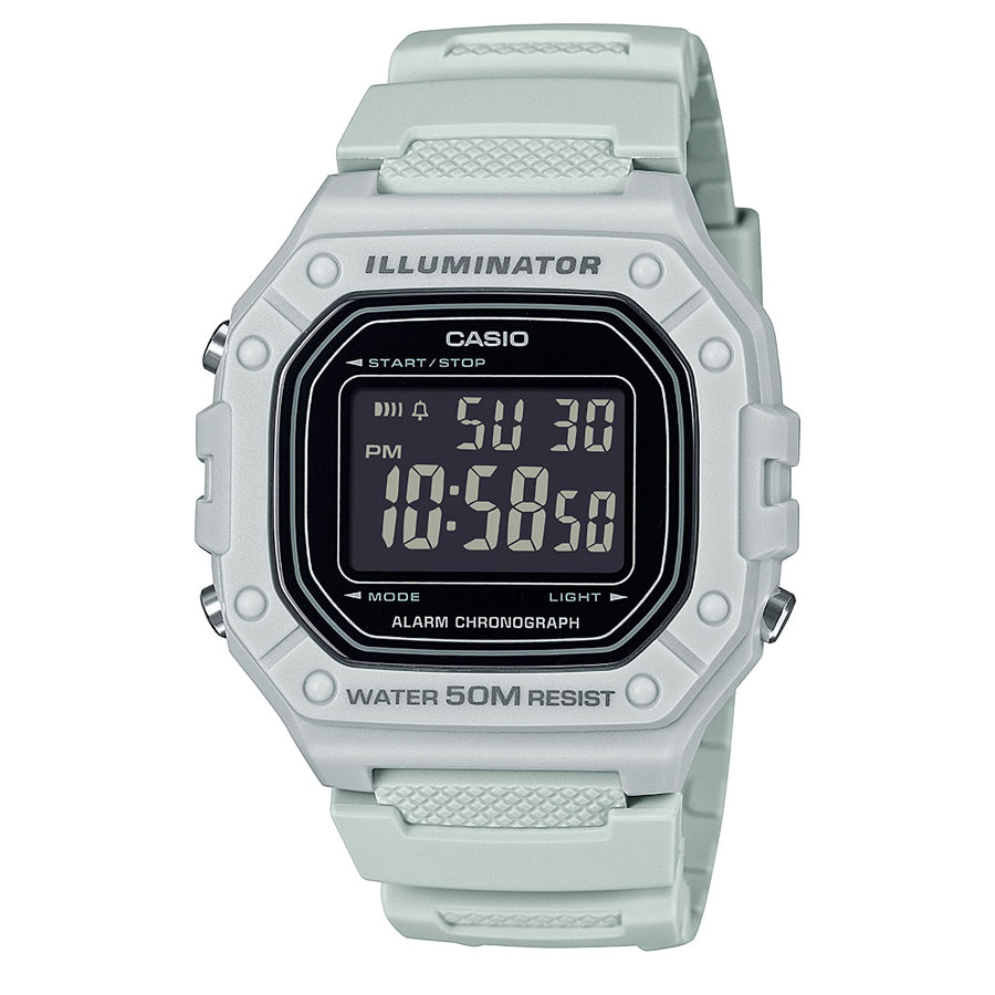 Orologio Casio Collection da uomo Bianco ghiaccio W-218H-8BVEF