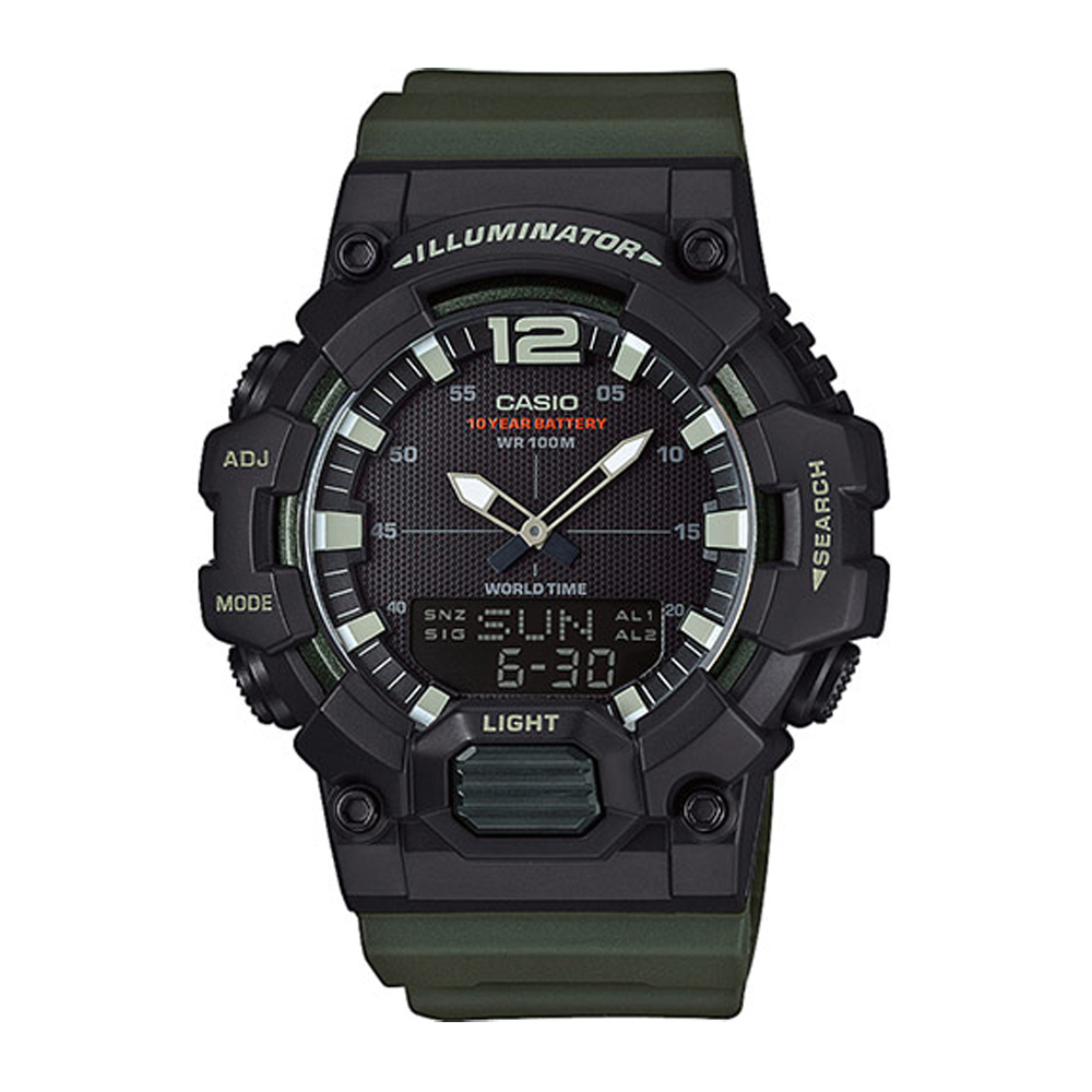 Orologio Casio Collection verde e nero HDC-700-3AVEF