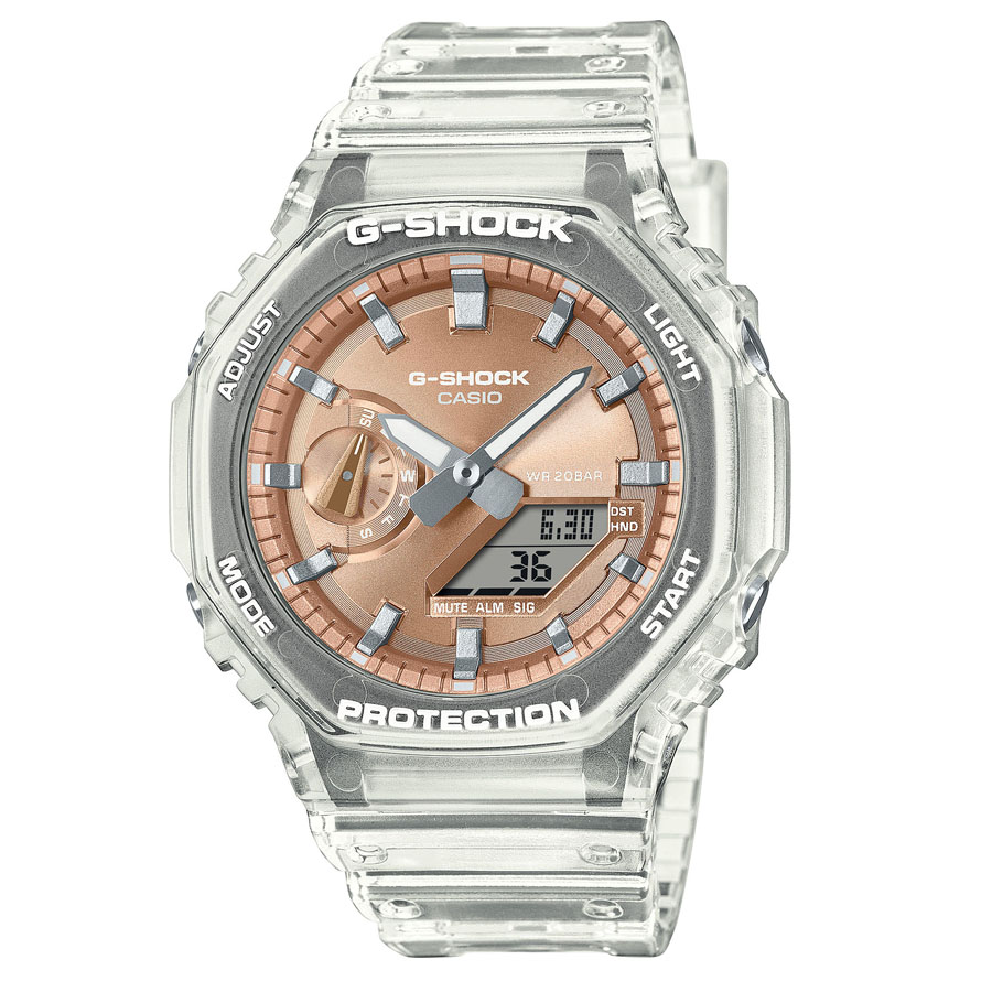 Orologio Casio da uomo G-SHOCK Classic  trasparente pink GA-2100BM-7A5ER