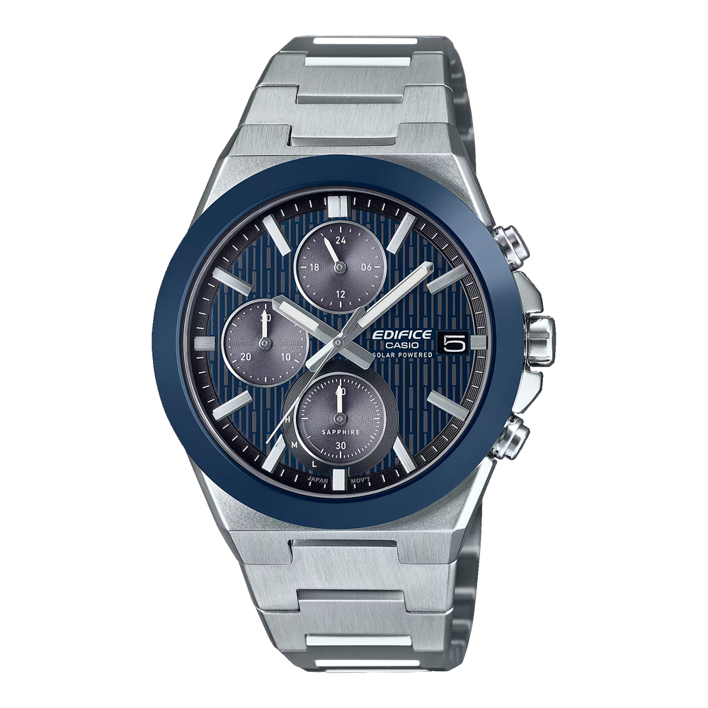Orologio Casio Edifice da Uomo Linea Cronografo ad energia solare Blu EFS-S650D-2A
