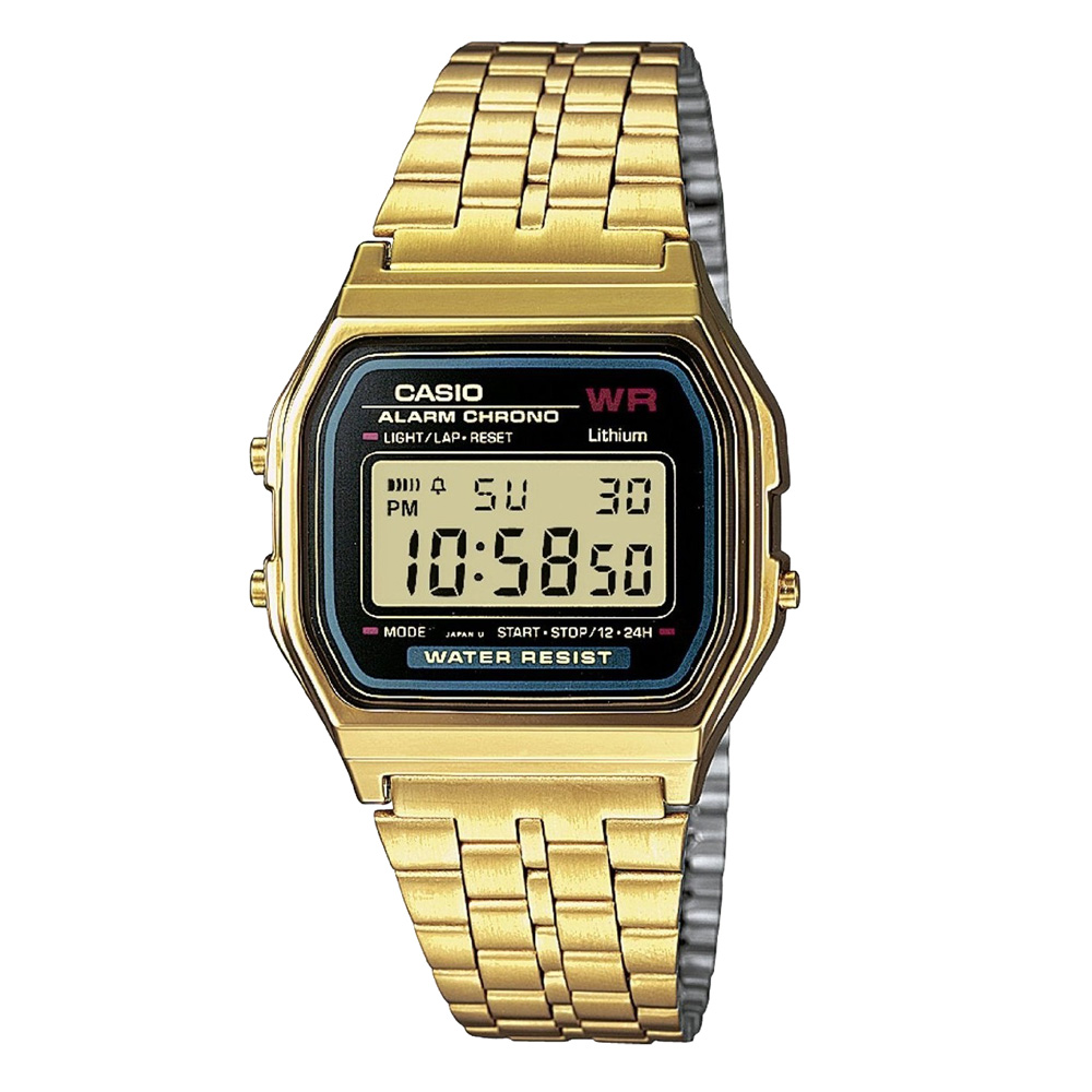 Orologio Casio in acciaio PVD oro giallo cassa 33 mm A159WGEA-1DF