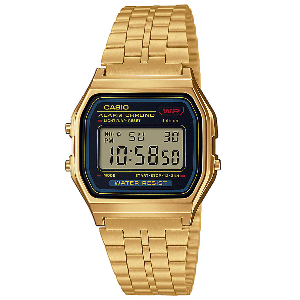 Orologio Casio in acciaio PVD oro giallo cassa 33 mm A159WGEA-1EF