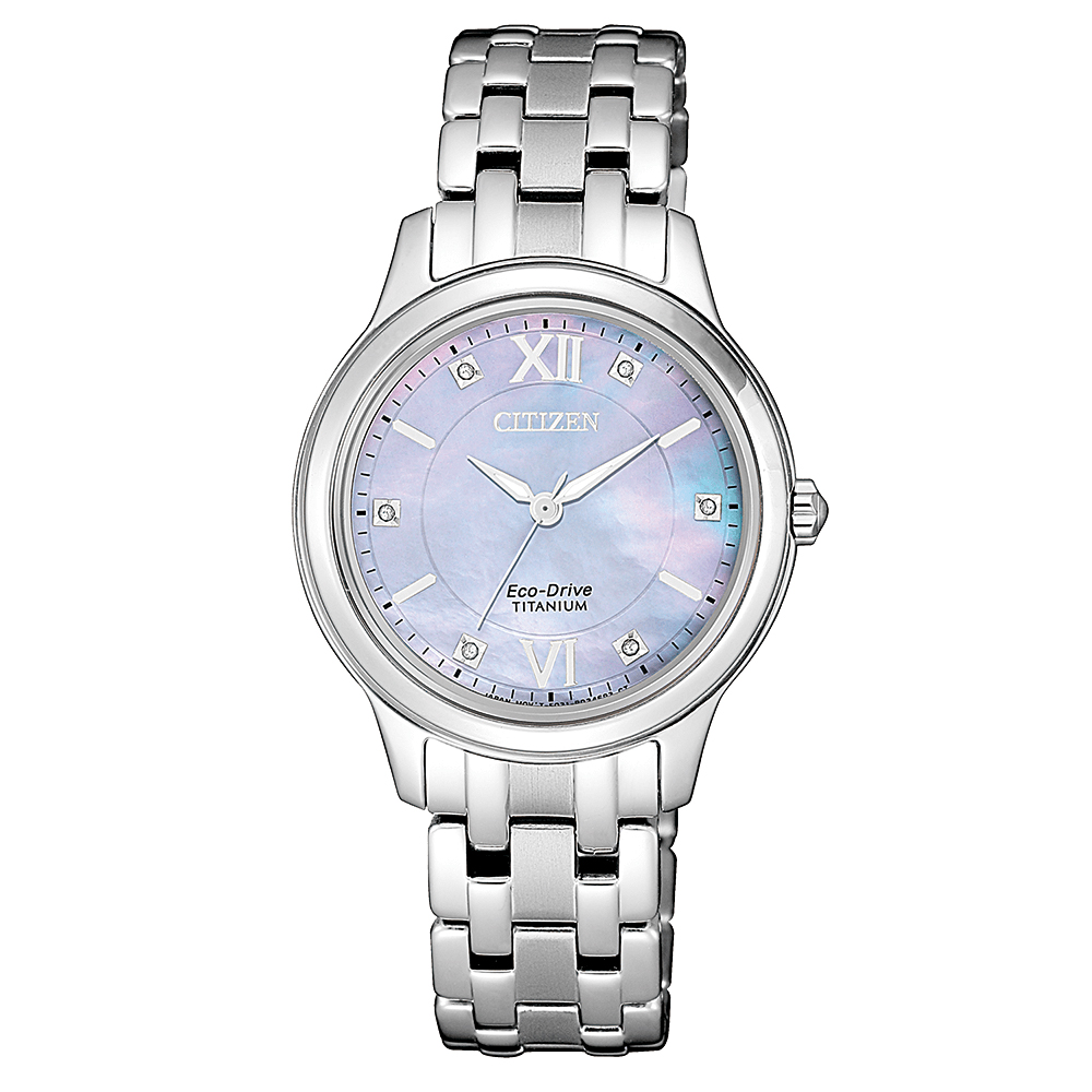 Orologio Citizen da donna Lady Eco-Drive madreperla e diamanti EM0720-85Y