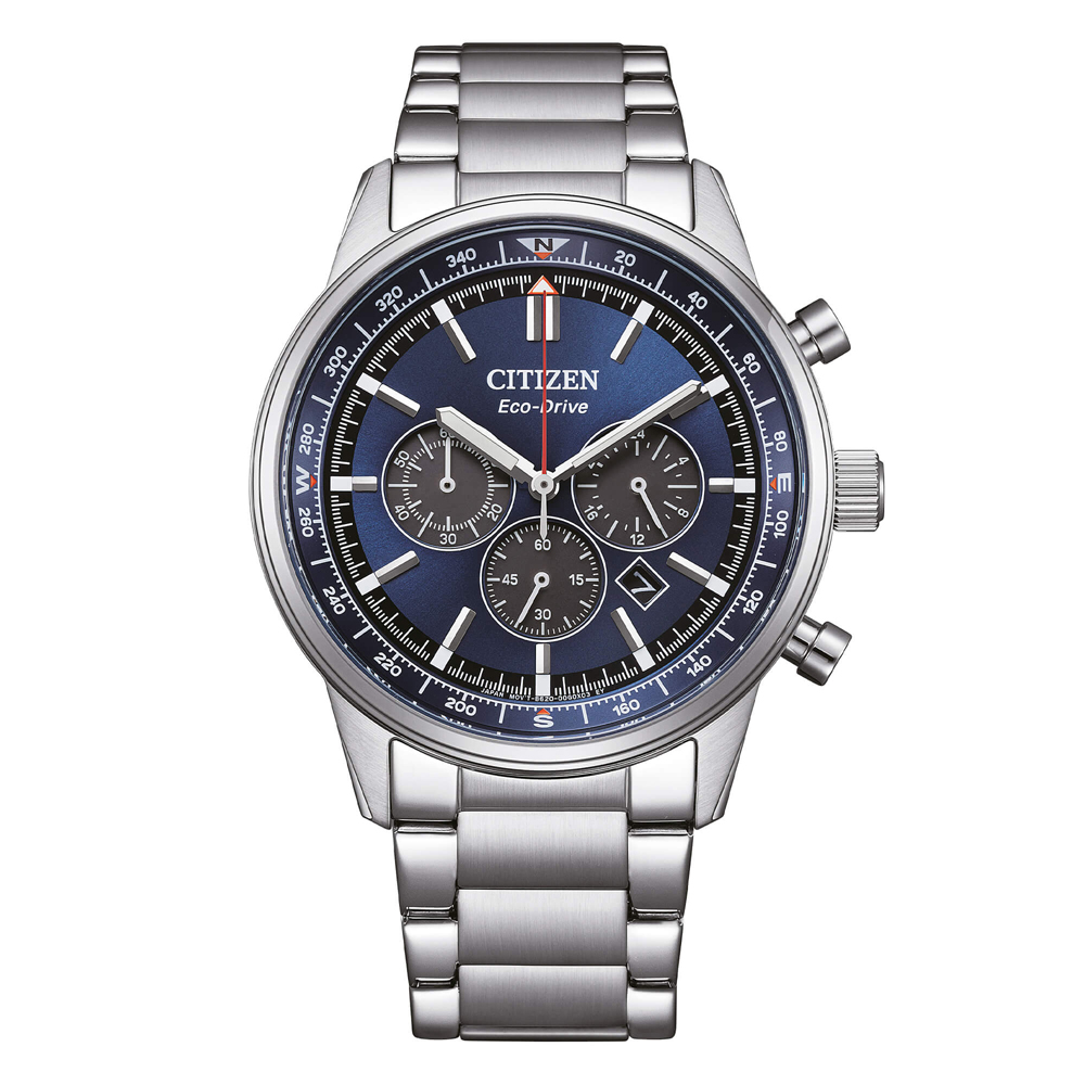 Orologio Citizen da Uomo Aviator Crono blu CA4720-52L 