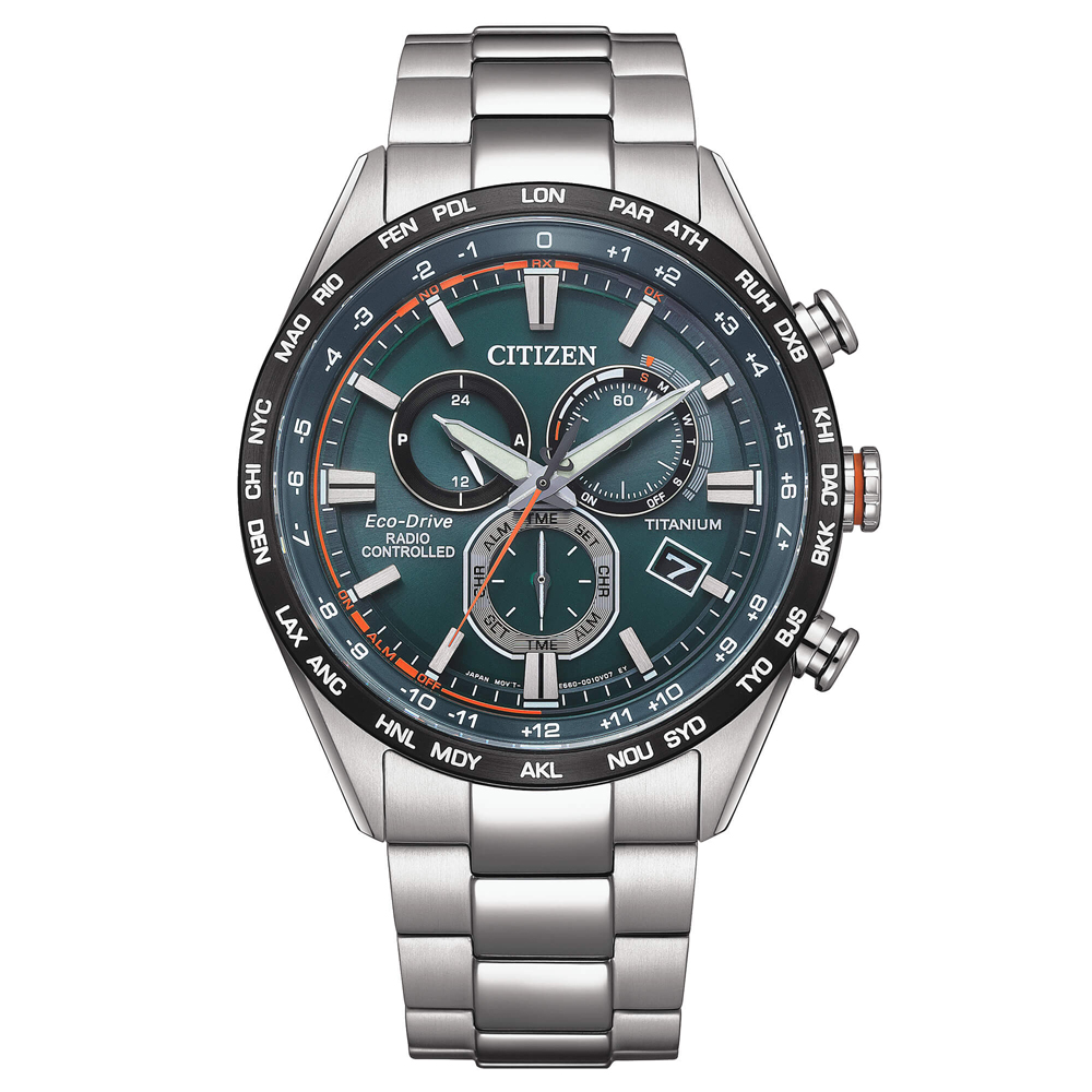 Orologio Citizen Uomo Crono Pilot H660 Super Titanio CB5946-82X