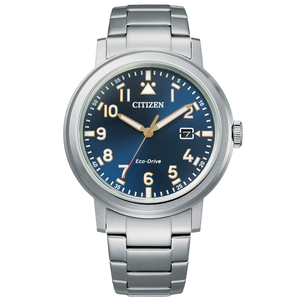 Orologio Citizen Uomo Military Eco-Drive Blu AW1620-81L