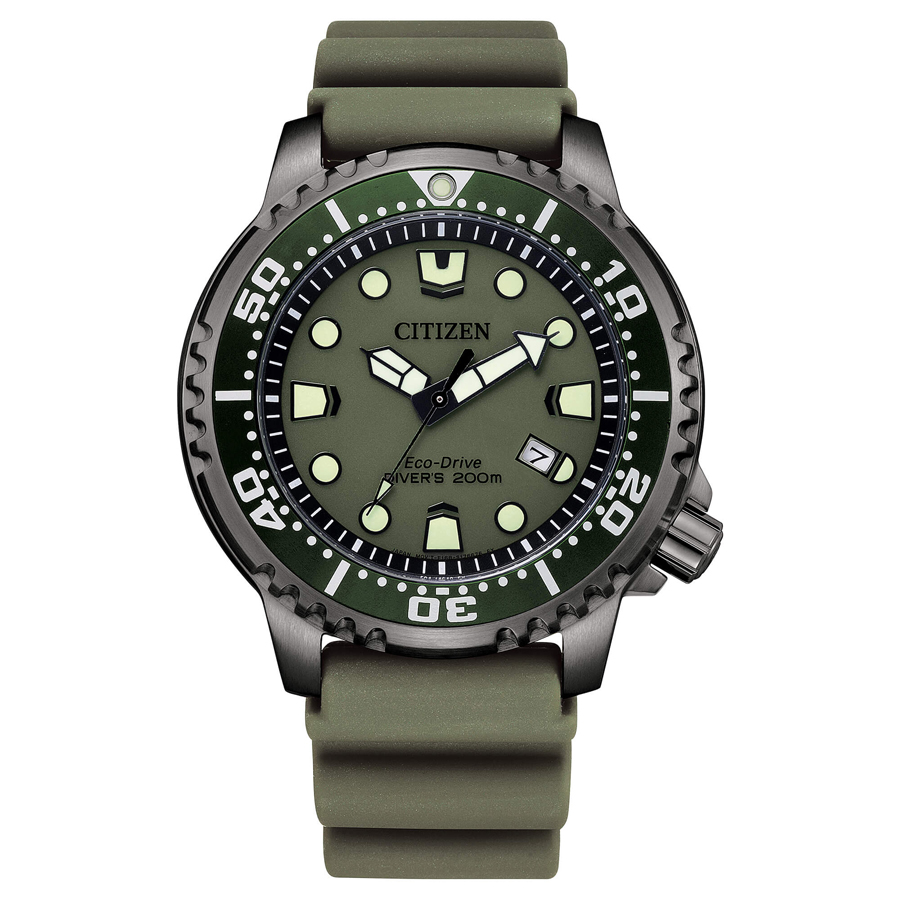  Orologio Citizen Uomo Promaster Diver's 200 Verde BN0157 - 11X
