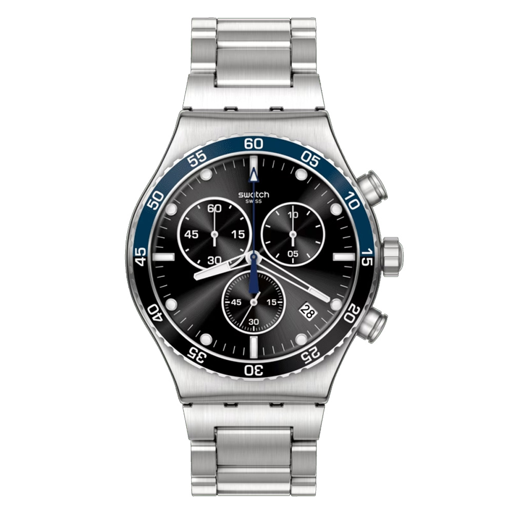 Orologio Cronografo Swatch Dark Blue Irony YVS507G