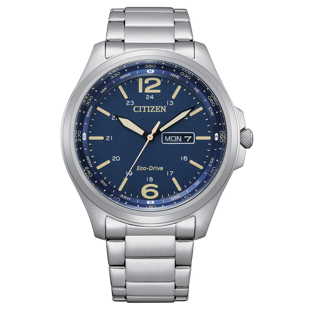 Orologio da uomo Citizen Eco-Drive Military blu AW0110-82L