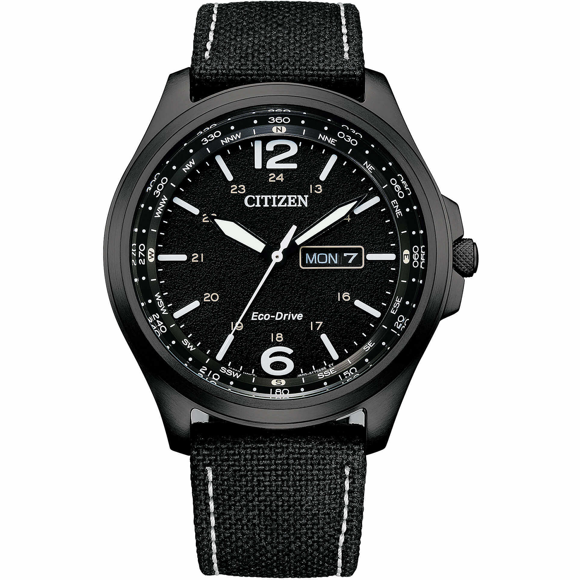 Orologio da uomo Citizen Eco-Drive Military nero AW0115 - 11E