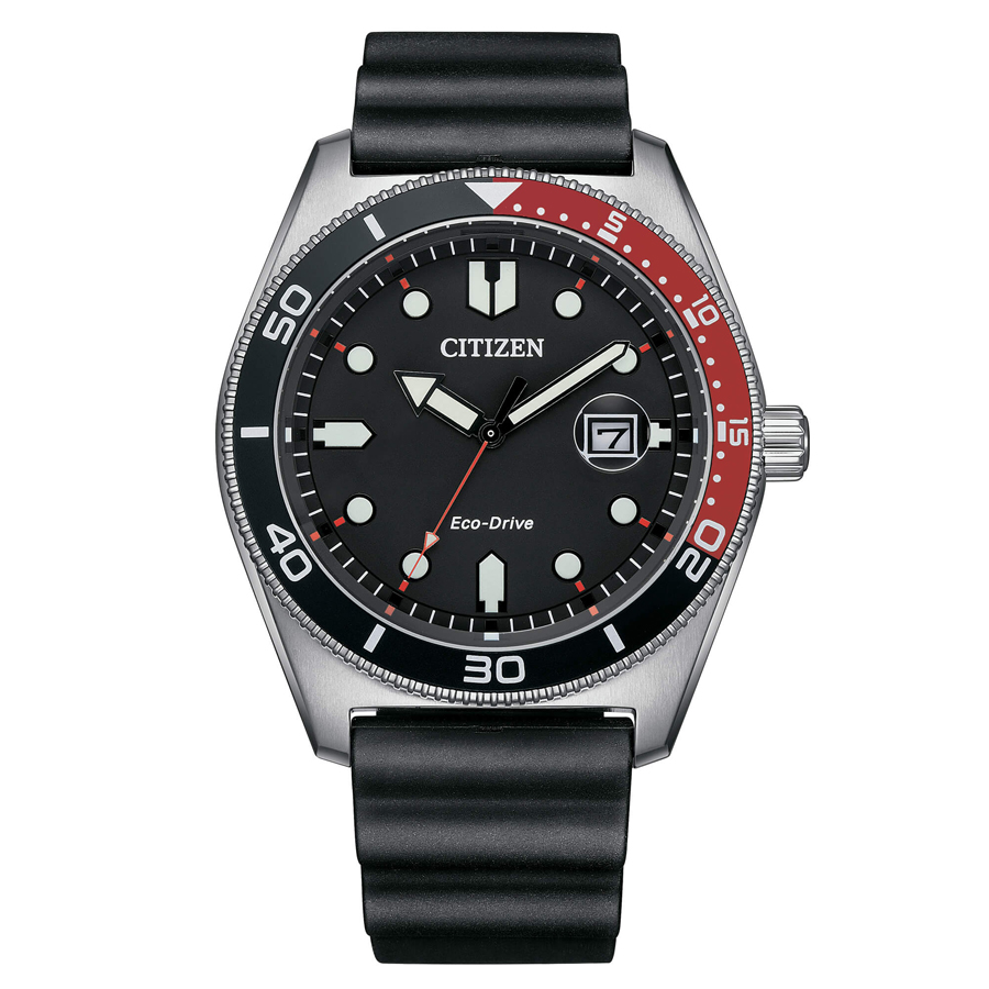 Orologio da uomo Citizen Marine Sport Nero caucciu AW1769-10E