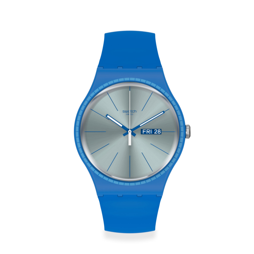 Orologio da Uomo Swatch BLUE RAILS SUON714