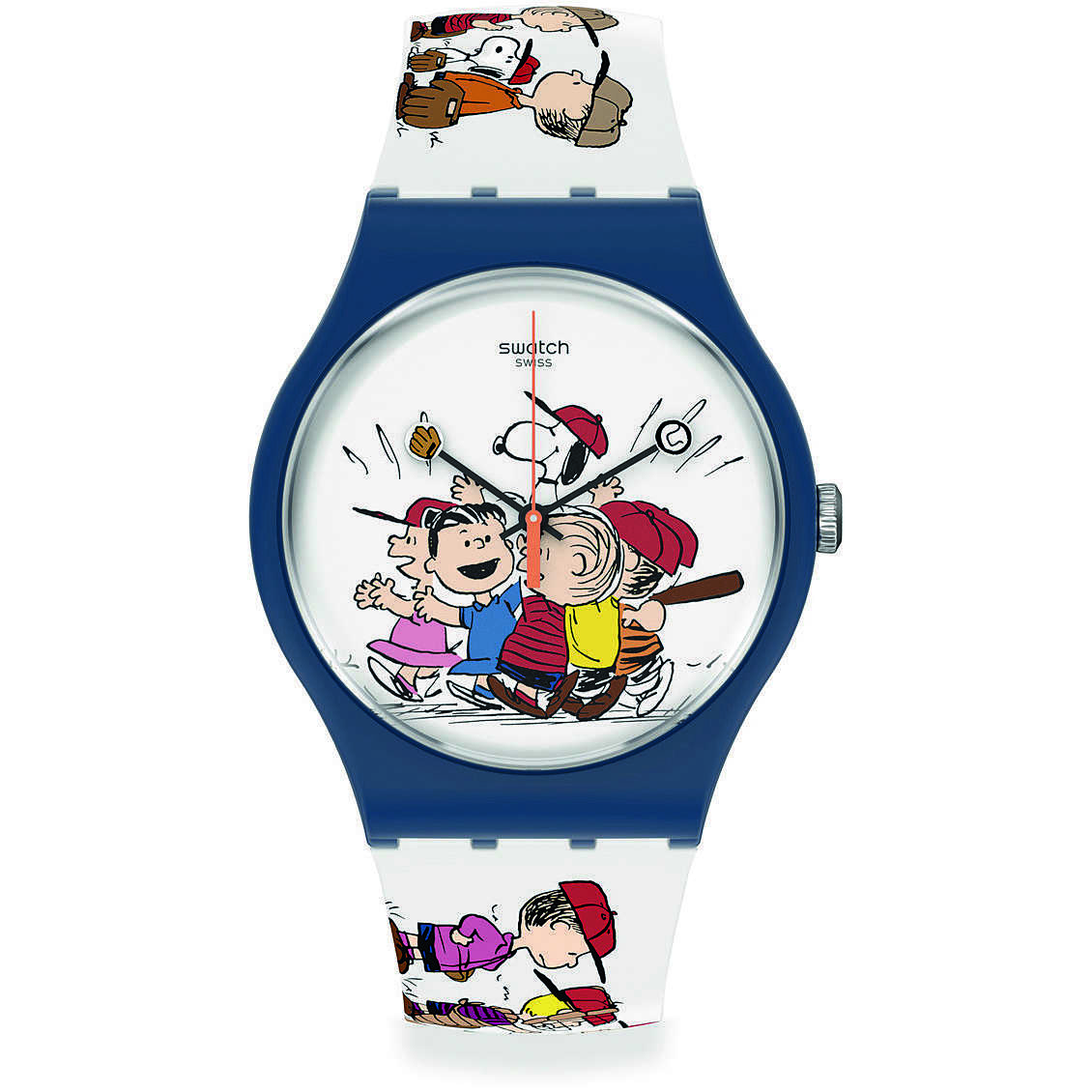 Orologio da Uomo Swatch PEANUTS FIRST BASE SO29Z107