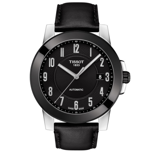 Orologio da uomo Tissot Gentleman Swissmatic quadrante nero T098.407.26.052.00