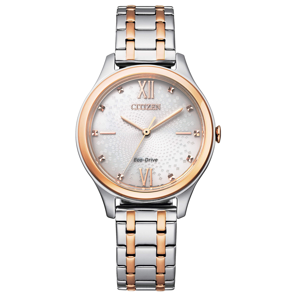 Orologio donna CITIZEN orologio Solo Tempo Lady Eco Drive Bicolore EM0506-77A  