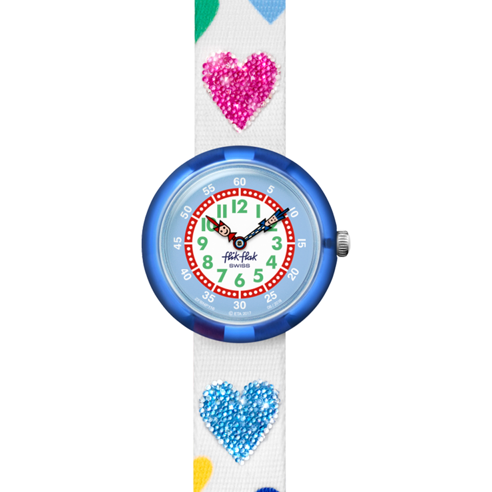 Orologio Flik Flak Bambina Love my heart ZFBNP116 | Gioielloro.it - La tua  gioi