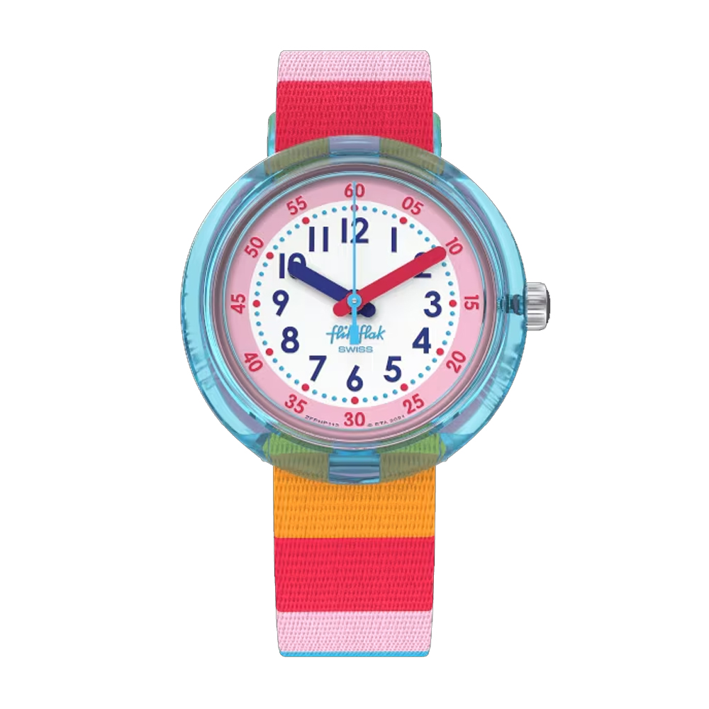 Orologio Flik Flak Bambini STRIPY PINK FPNP113