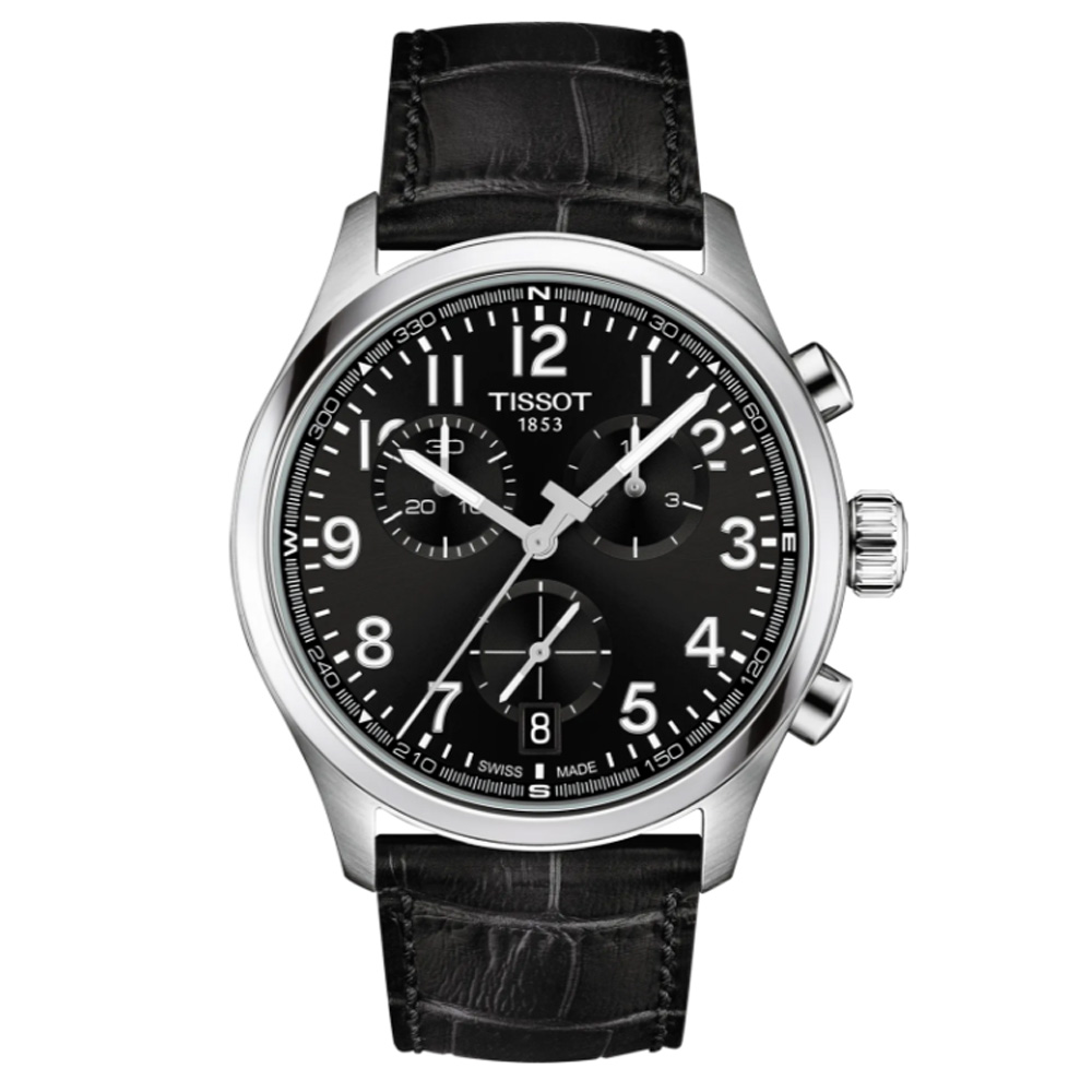 Orologio Tissot Chrono L 42mm pelle nero T116.417.16.052.00
