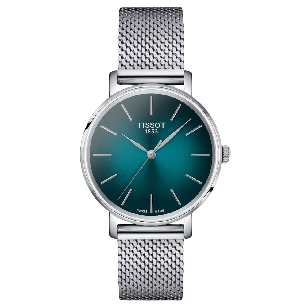 Orologio Tissot donna Everytime in acciaio Verde T143.210.11.091.00